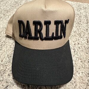 Tan and Black 'Darlin' Cap